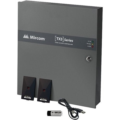 Mircom TX3-CX-2K-A Poweful Hybrid IP and RS-485 2-Door Access Control System Kit - The Fire Alarm Supplier