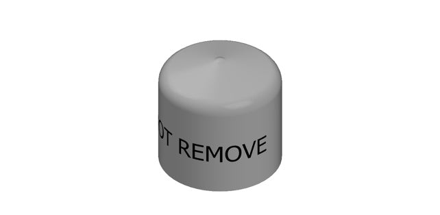 Amerex Fire 13956 Cap Vinyl 3/4" Gray