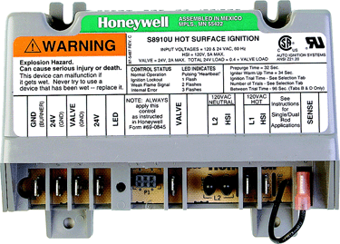 Resideo S8910U3000/U Universal Hot Surface Ignition Module, S8910U3000