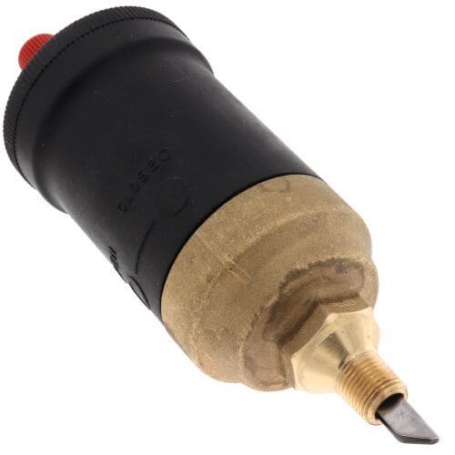 Resideo EA122A1002 Automatic Air Vent for fire alarm systems, shown in a close-up image highlighting its design and connection points.
