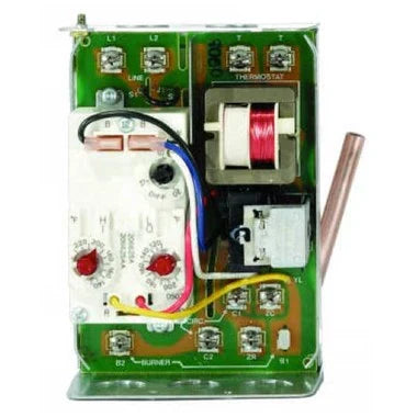 Resideo L8124L1011/U High Limit Triple Horizontal Mount Aquastat Relay, High = 10-Degree(F) Diff, Low = 10-25-Degree(F) Adj Differential, L8124L1011