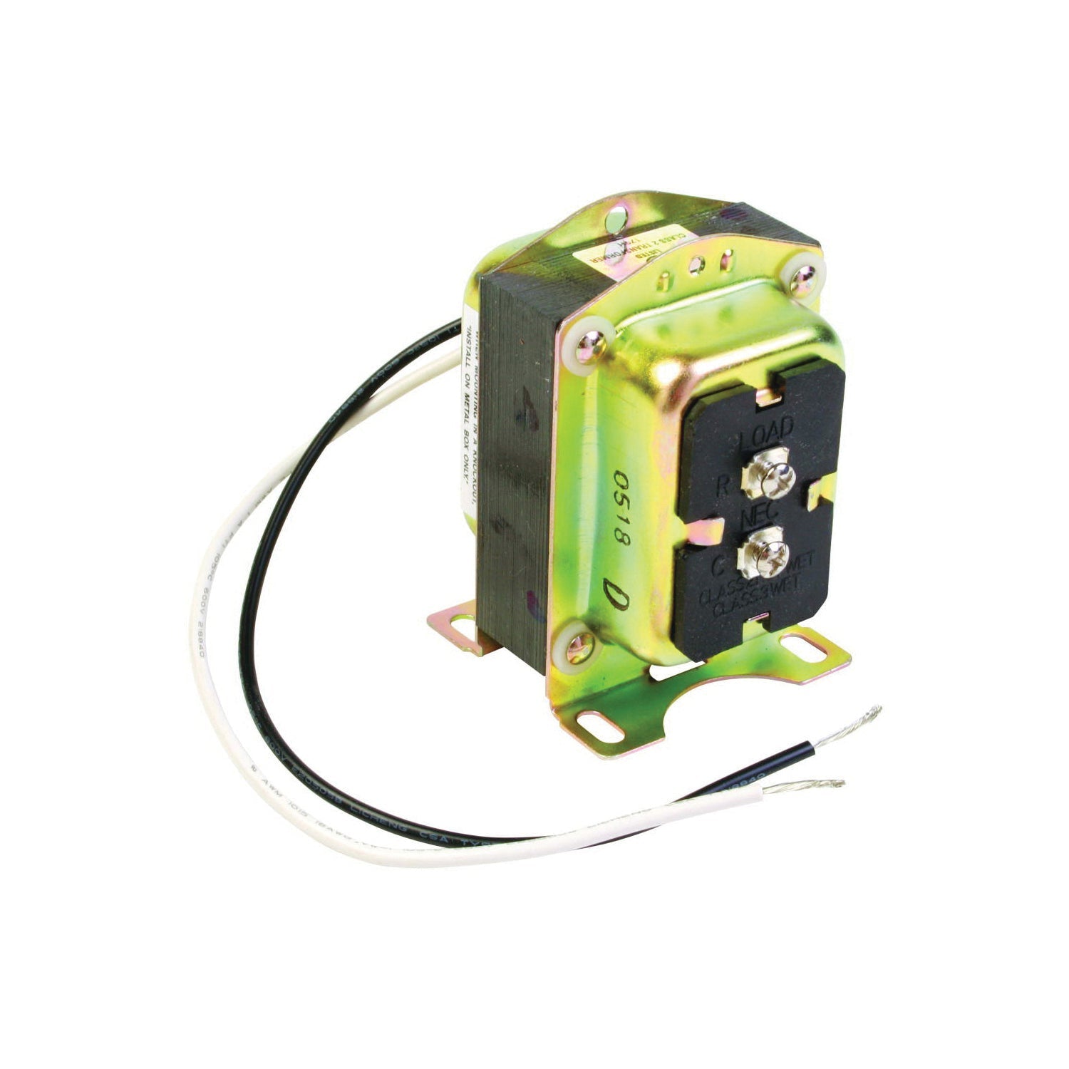 Resideo AT140A1000/U Foot Mounted, Plate Mounted, Clamp Mounted or Panel Mounted 120 Vac Transformer (40VA), AT140A1000