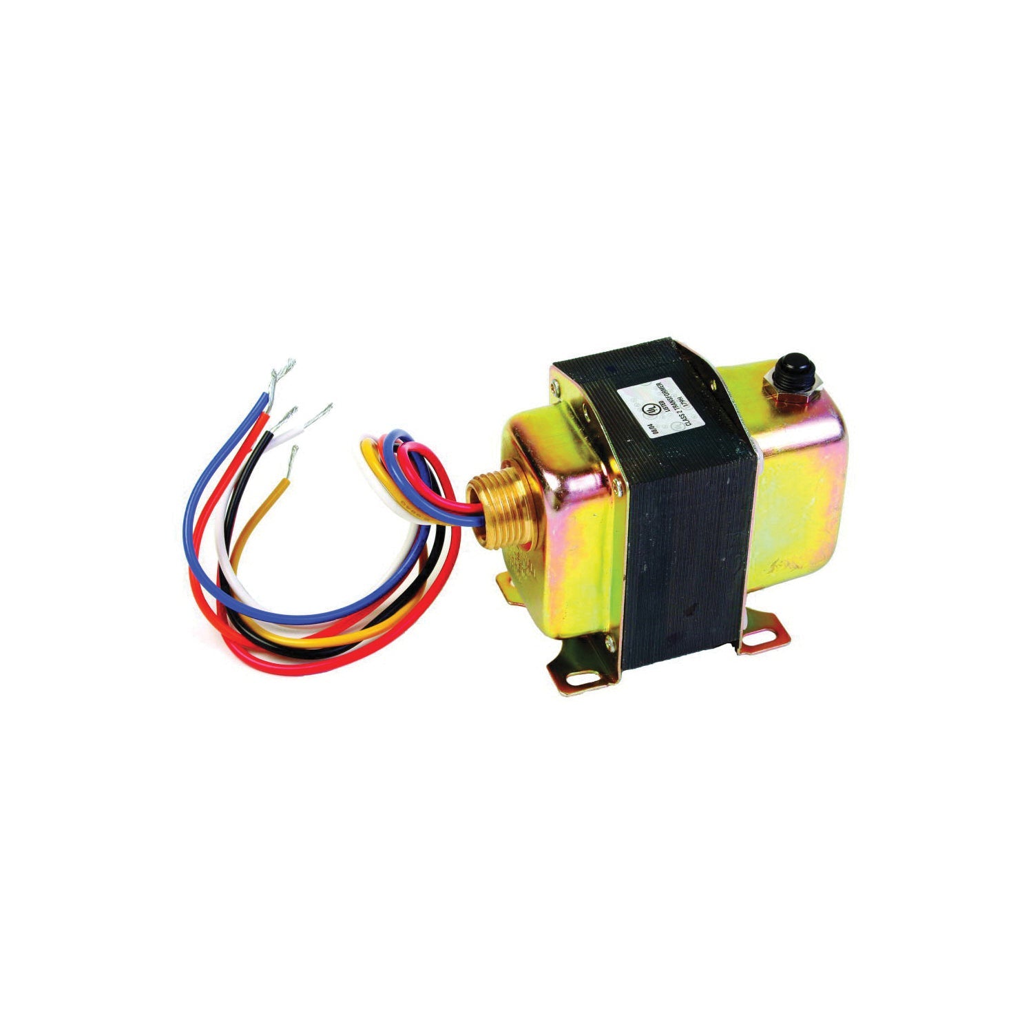 Resideo AT175F1023/U Plate or Panel Mounted 120/208/240 Vac Transformer with 9 in. Lead Wires and Metal End Bells, AT175F1023