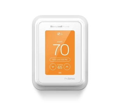Honeywell Home T10+ Pro Smart Thermostat with RedLINK 3.0 display and no sensor, used for home climate control and smart heating.