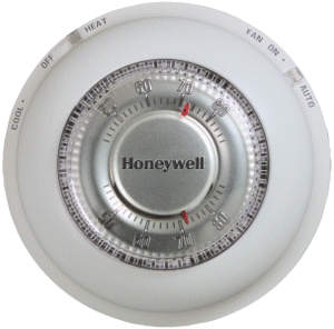 Resideo T87N1000/U Round Non-Programmable, 1H/1C, Mechanical Thermostat, T87N1000