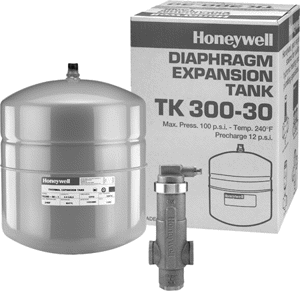 Resideo TK30PV100SFM/U TK30 Boiler Trim Kit w/ Check Valve, 1" Sweat Air Eliminator, & 4.4 Gal. Expansion Tank, TK30PV100SFM
