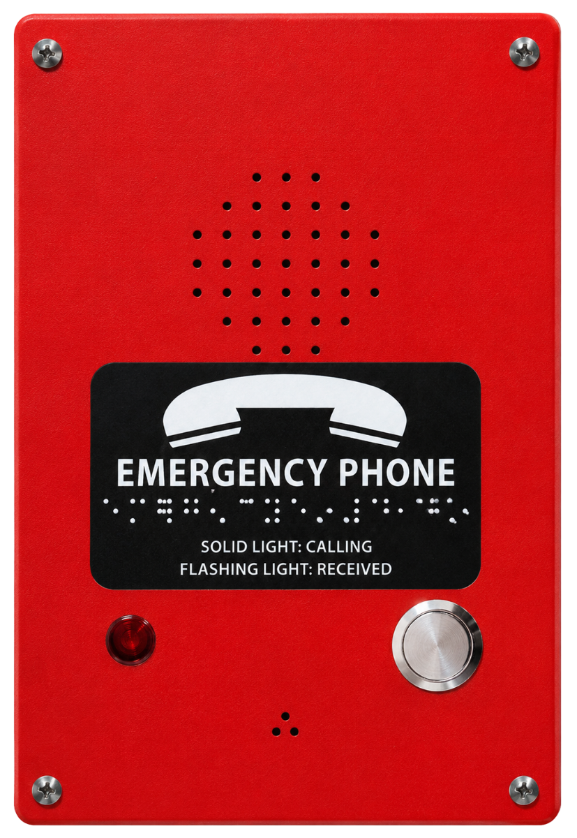 Rath Communications 2400-805RP Line Powered Red Box Phone