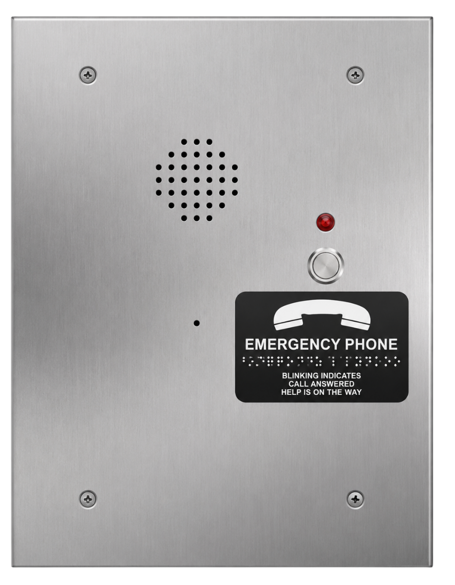Rath Communications 2400-808SS Line Powered Flush MT Phone