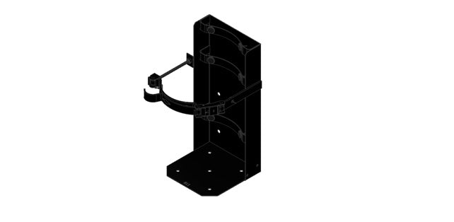 Amerex Fire 27575 Bracket Assembly 811 BK 8" VEH 1-PACK