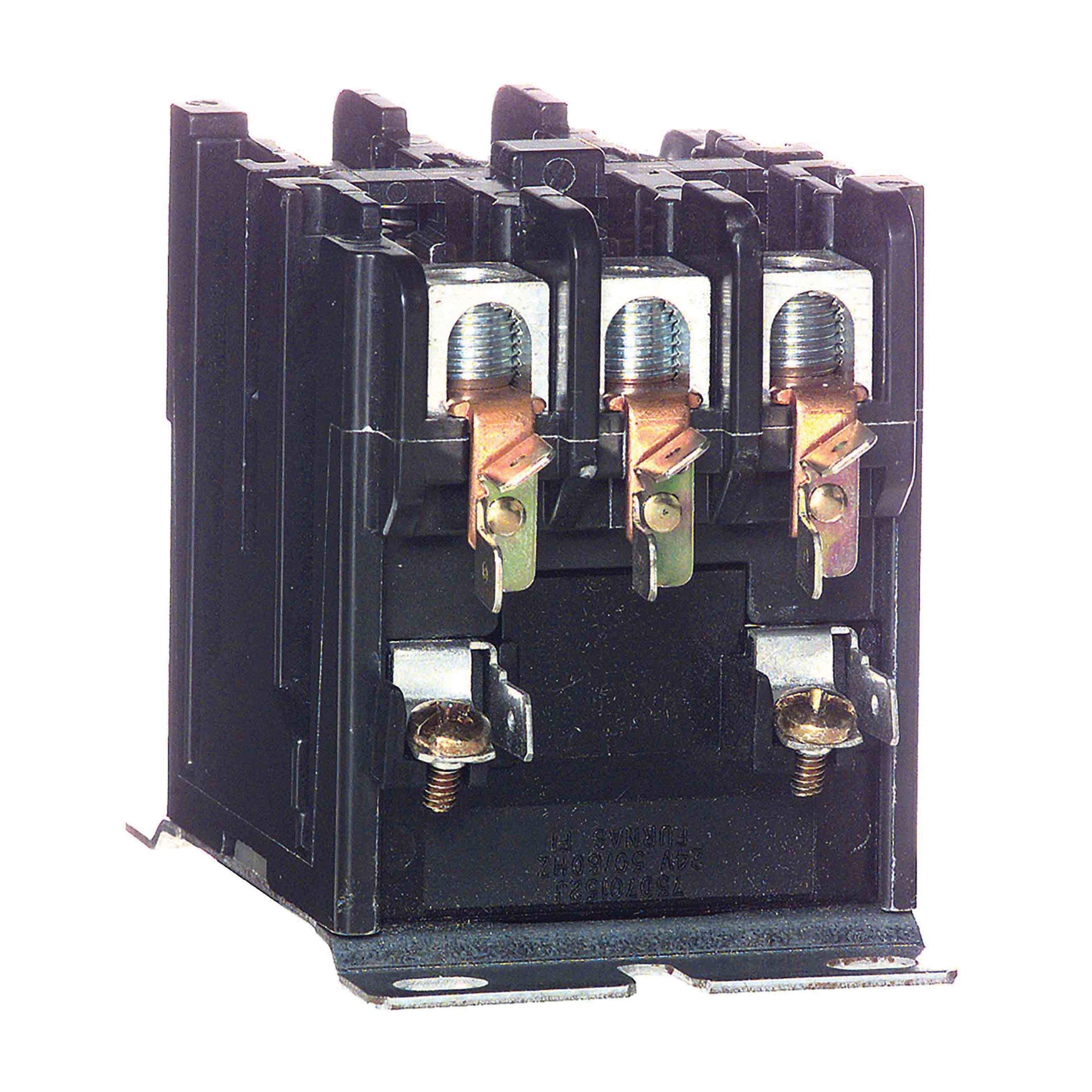 Resideo DP3075C5015/U 208/230 Vac 3 Pole PowerPro Deluxe Definite Purpose Contactor w/ Lug Connectors, DP3075C5015