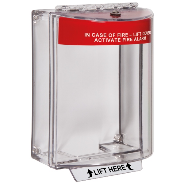 STI STI-13110FR Universal Stopper Red Housing Shell Surface with Fire Label