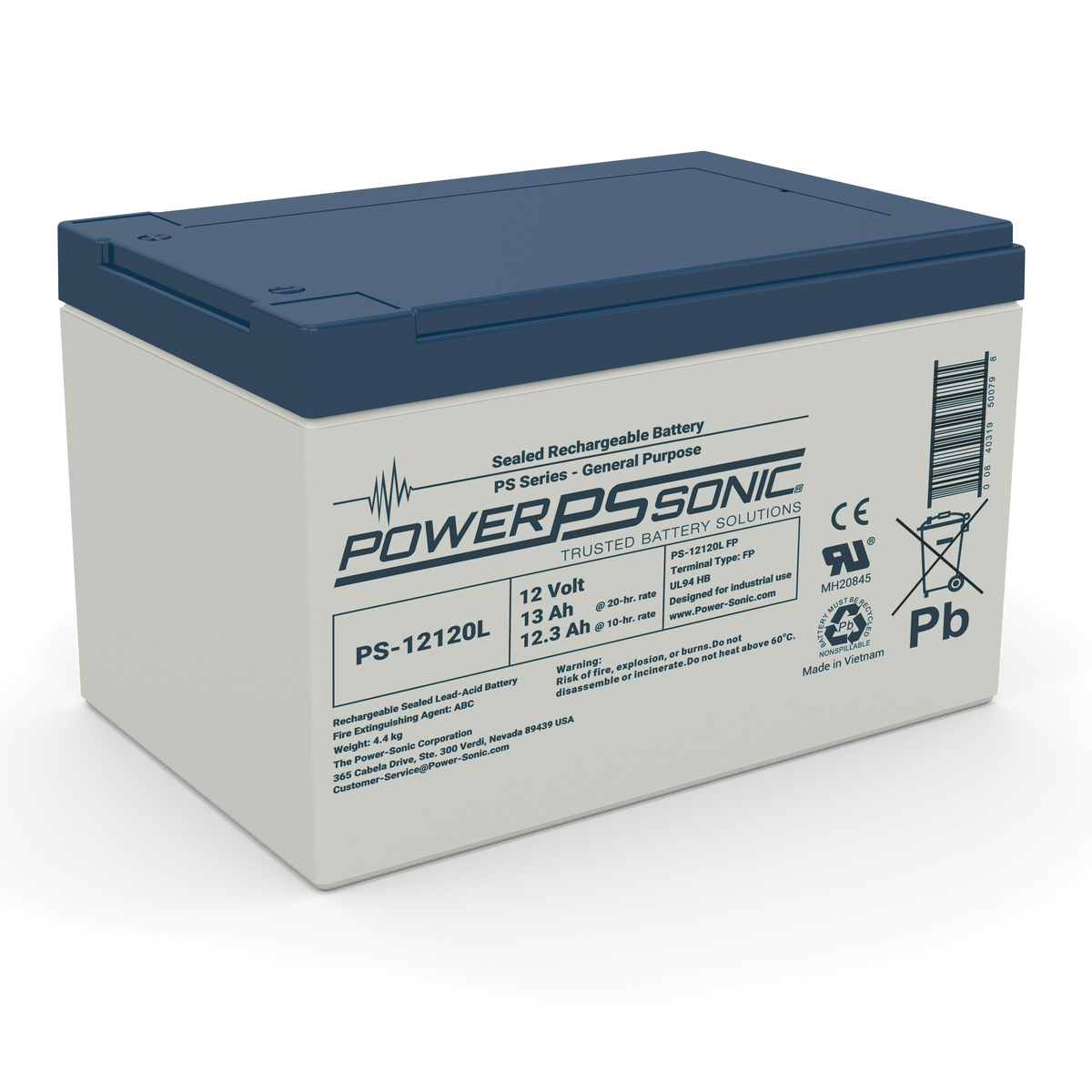 Power Sonic PS-12120L FP PS-12120Long 12V12A SLA