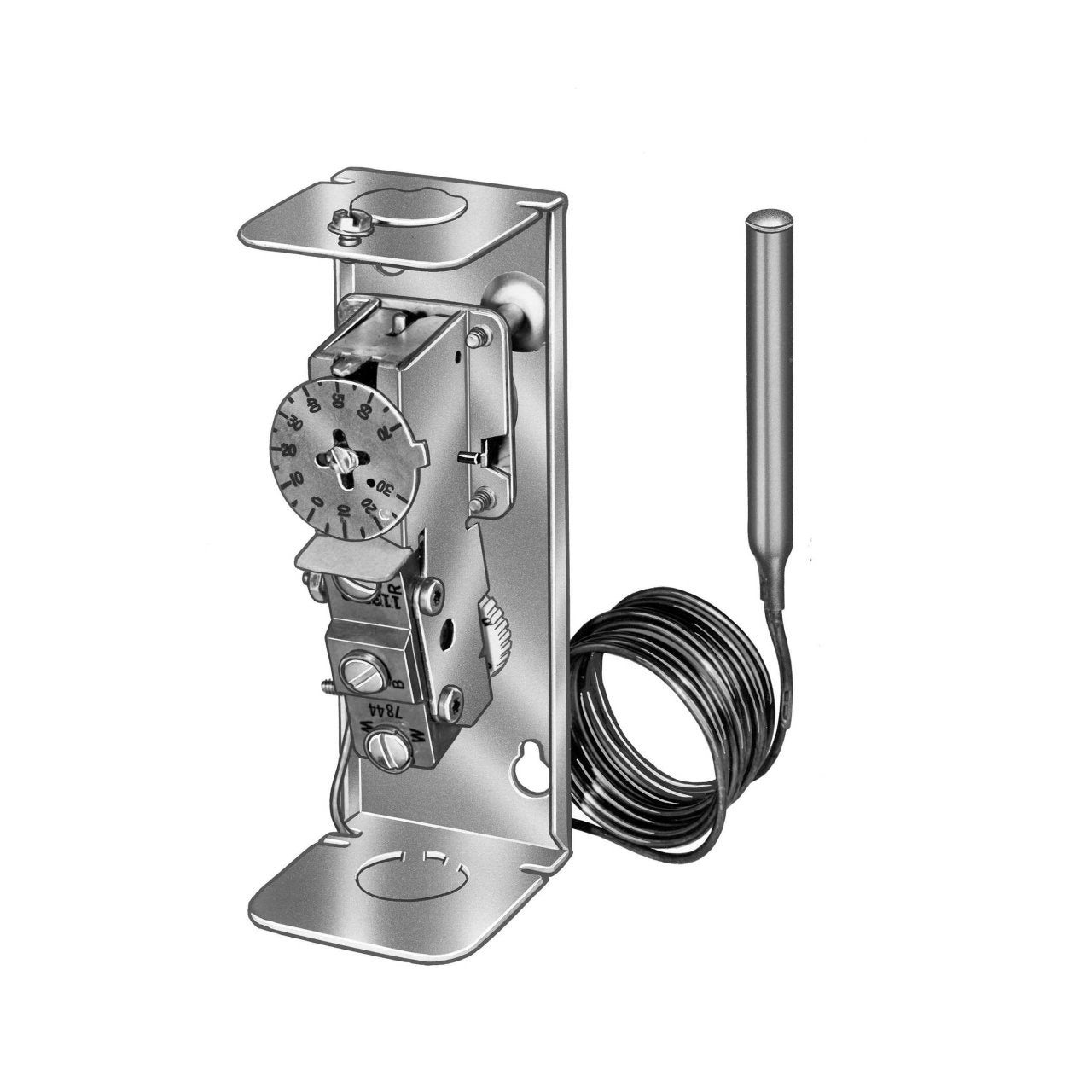 Resideo L4008A1130/U High or Low Limit Remote Bulb Aquastat, 130-270-Degree (F), 5-30-Degree (F) Adj Differential, L4008A1130