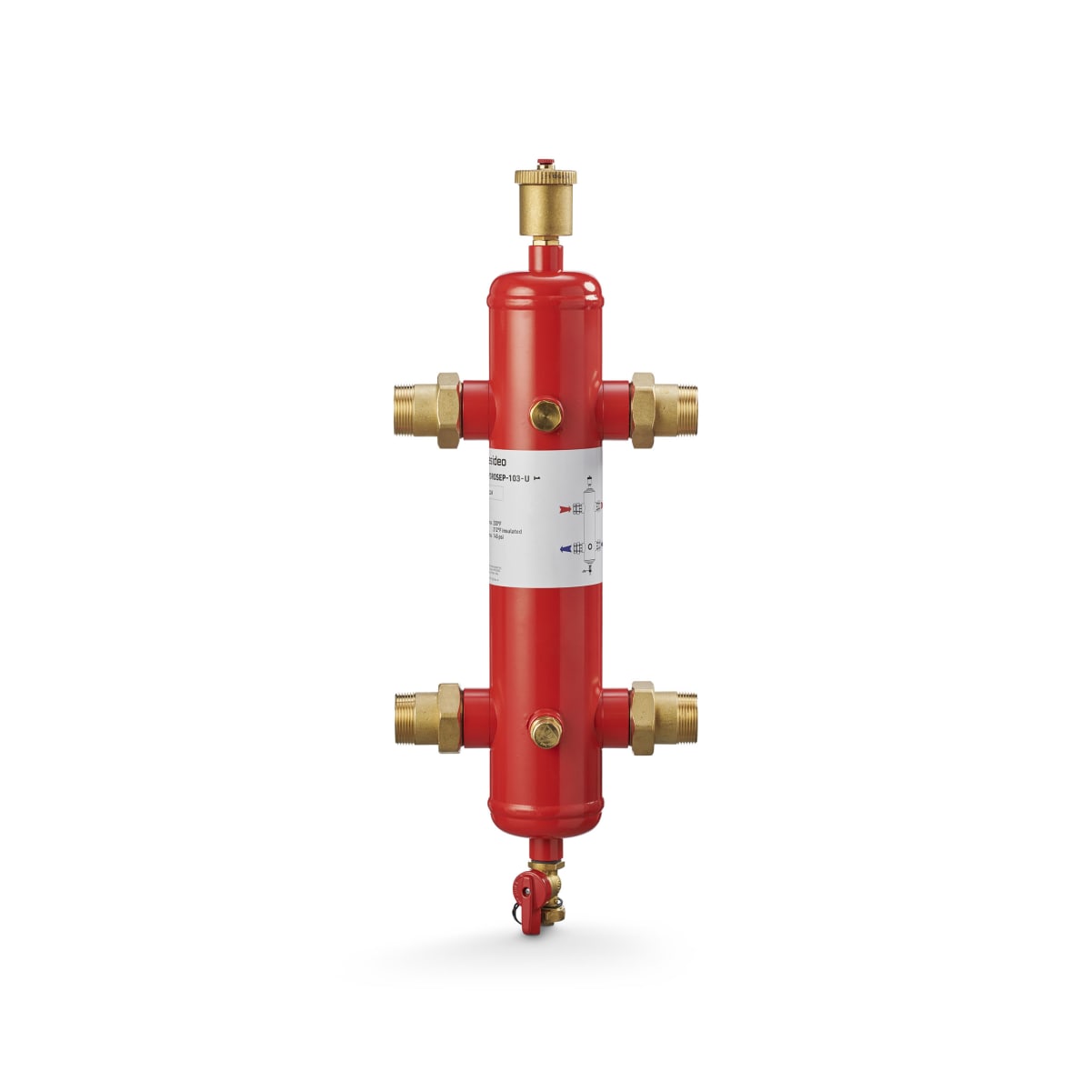 Resideo HYDROSEP-102-U/U 1" Union Hydraulic Separator, HYDROSEP-102-U