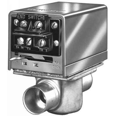 Resideo V8043F1093/U 3/4" Sweat Connection Zone Valve, normally closed, w/ screw terminal block connection, 8 Cv (24v)