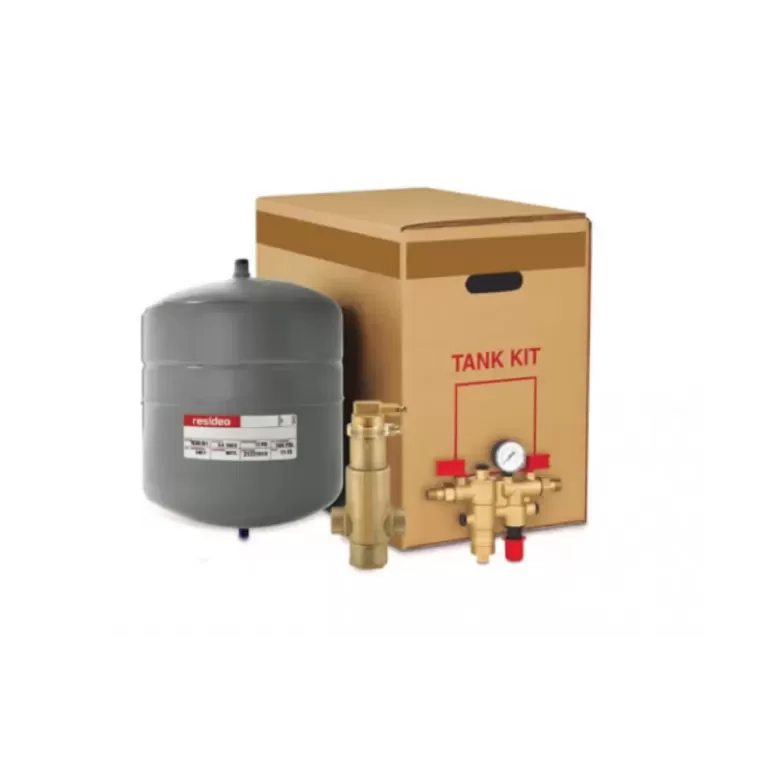 Resideo TK30PV125NK/U NK300S Boiler Trim Kit w/ Check Valve, 1-1/4" NPT Air Eliminator, & 4.4 Gal. Expansion Tank, TK30PV125NK