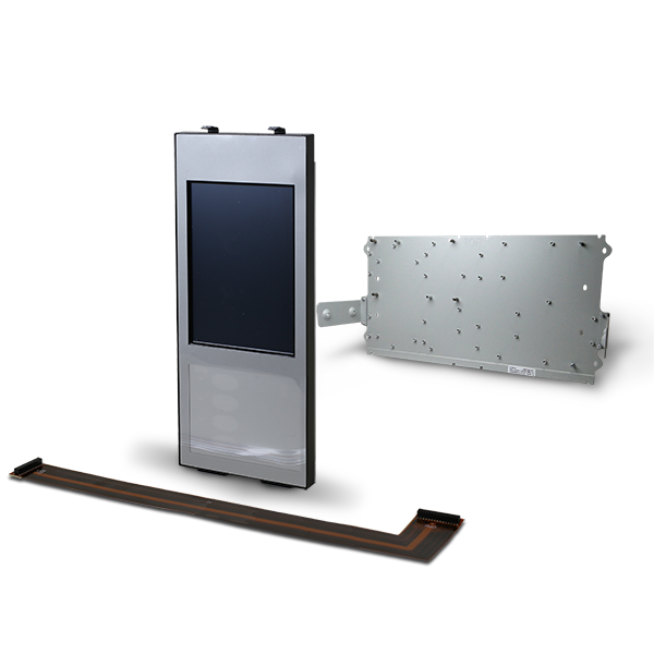 Edwards 4-LCDAUDTELCAB-MPLT Display LCD Module with Cable for Audio/ Telephone Control with Mounting Plate for CAB7 CAB14 CAB21 4-16ANNMT