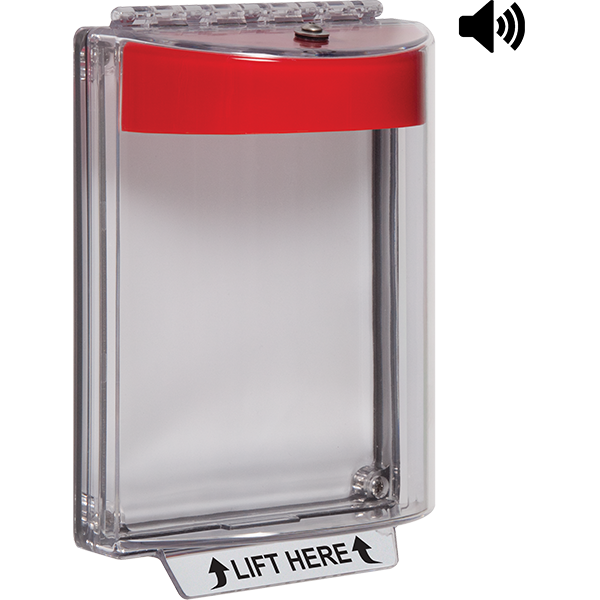 STI STI-13020NR Universal Stopper Dome Cover with Fl Mt, Horn, Red Housing, No Label
