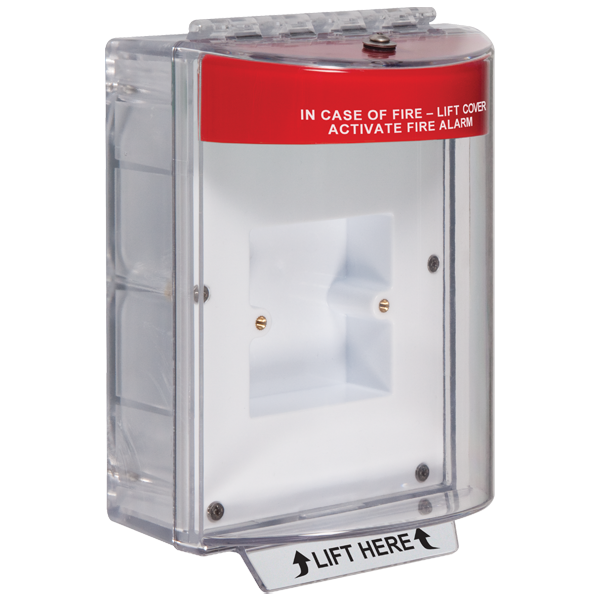 STI STI-13610FR Red Enviro Stopper EU Enclosed Plate Fire Label