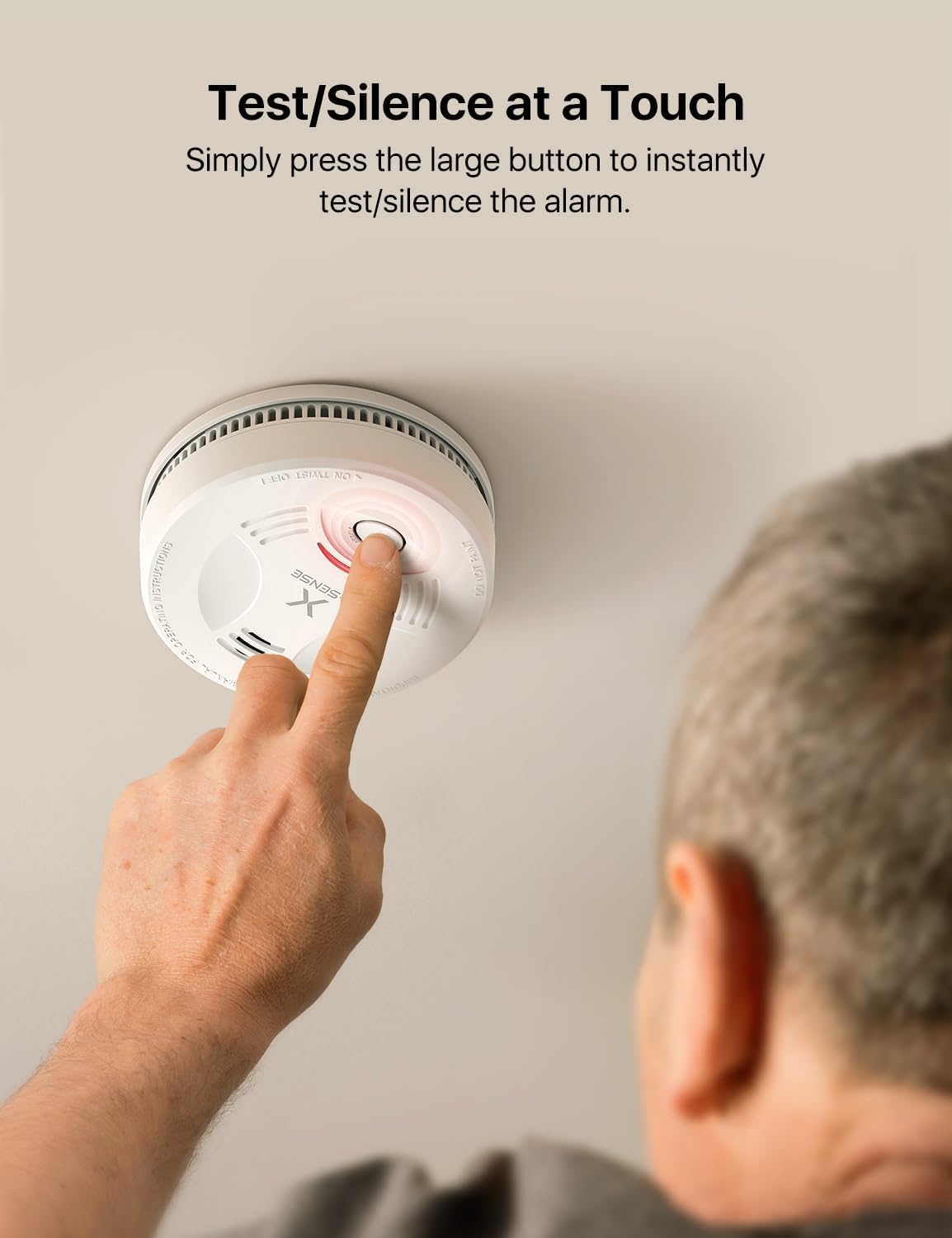 X-Sense SD11 Stand-Alone Audible and Visual Smoke Alarm