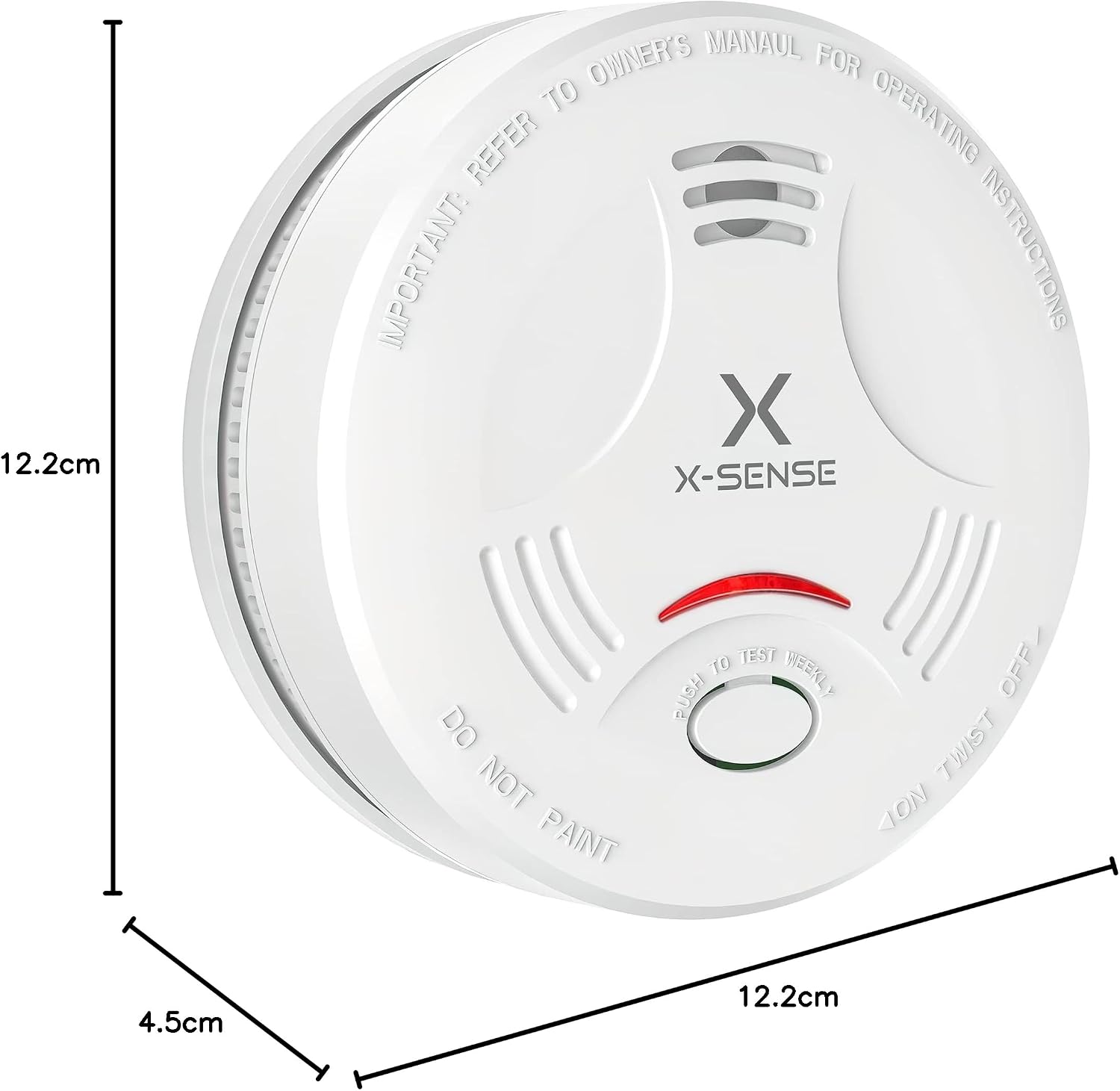 X-Sense SD11 Stand-Alone Audible and Visual Smoke Alarm