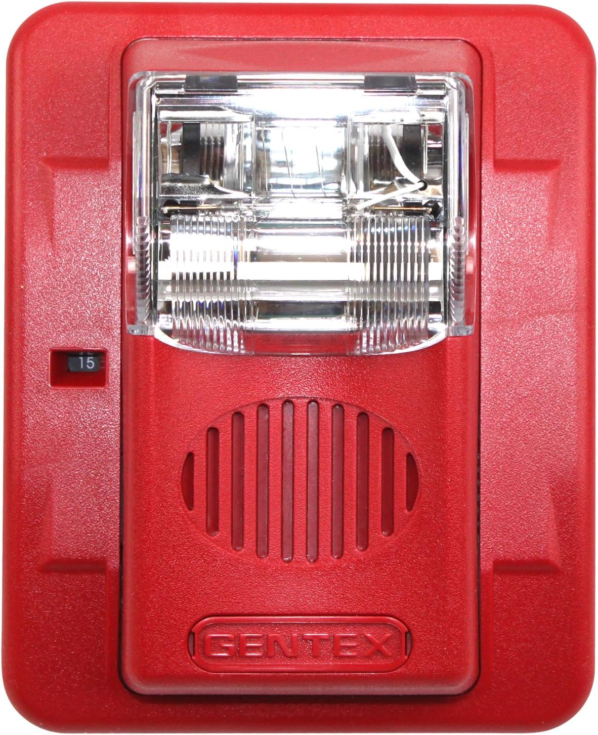 Gentex GEC3-24WR 24VDC Selectable Candela Low Profile Evacuation Horn Strobe - The Fire Alarm Supplier