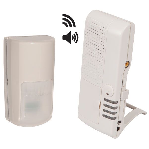 STI STI-V34760 Wireless Outdoor Motion Detector Alert with 4-Channel Voice Receiver