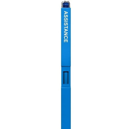 Aiphone TW-TA TW Series Tall Assistance and Emergency Aluminum Tower, Blue