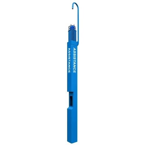 Aiphone TW-TA-ARM-SP Tall Assistance Aluminum Tower with Camera Arm and High-Power Speaker, Blue