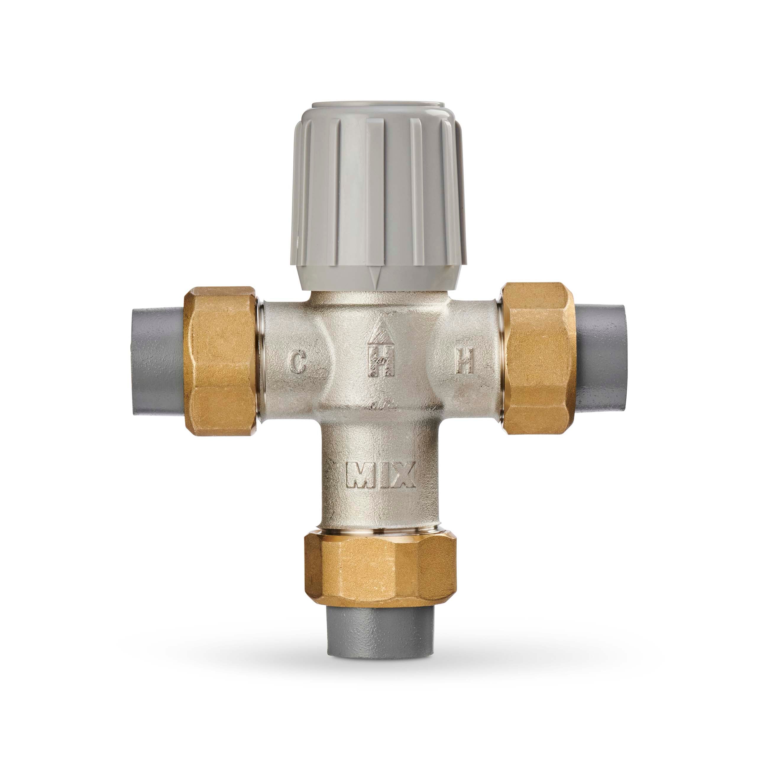Resideo AM101-UCPVC-1LF/U 3/4 in Union CPVC Mixing Valve LF - STD