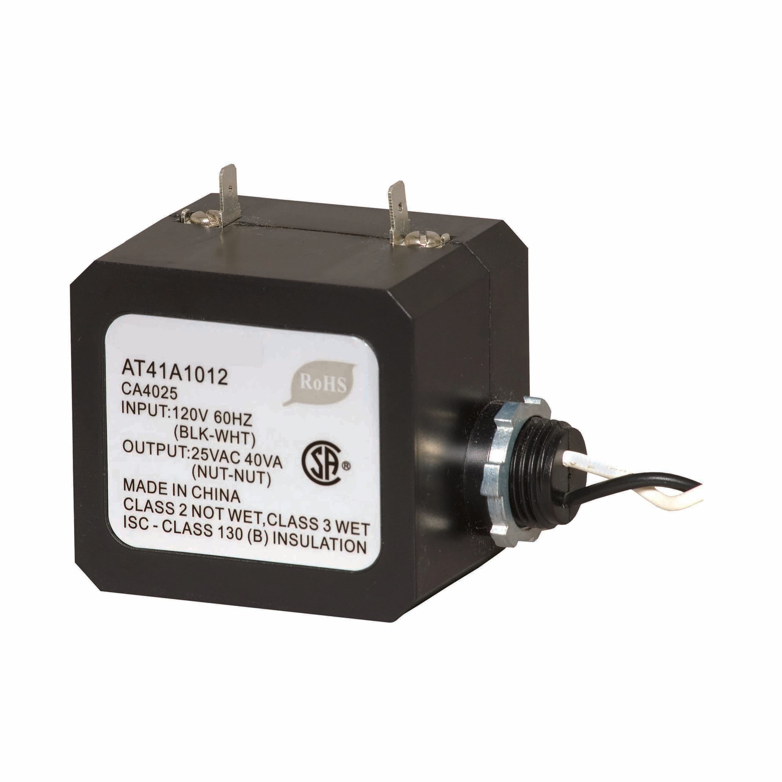 Resideo AT41A1012/U Foot mounted 120 V AC Transformer with 7 in Primary Leadwires