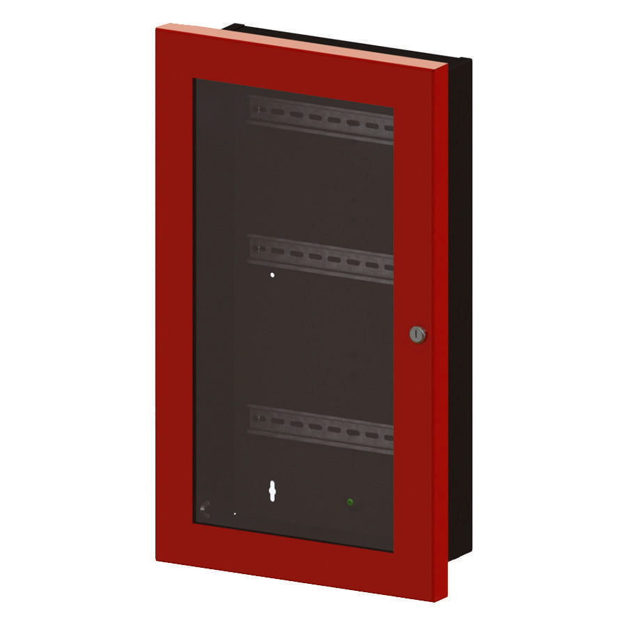 Mircom BB-4006R Box for 6 MIX-4000 Multi Modules, Red Door