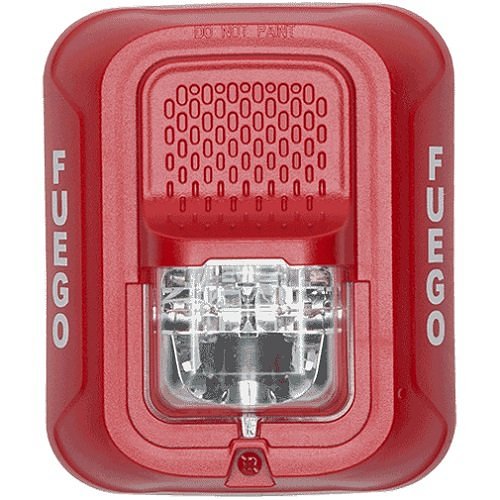 System Sensor SRL-SP L-Series Indoor Wall Strobe, FUEGO Marked