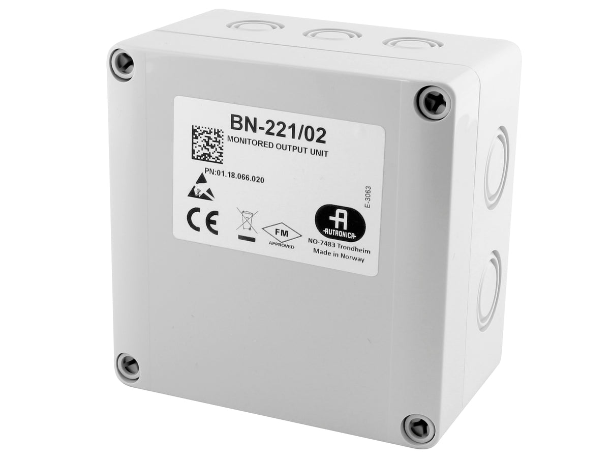 Autronica 116-BN-221/02 Monitored Output Unit | Addressable, 7A Relay, for Activation of High Current Consuming Equipment- Typical Application