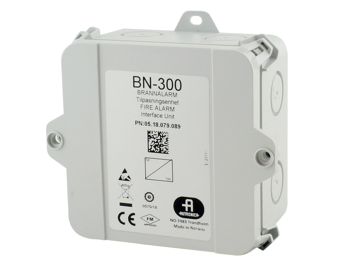 Autronica 116-BN-300 Interface Unit | Addressable with ONE Monitored Input; for Connection of External Alarm Contacts ETC. with Selfverify FU