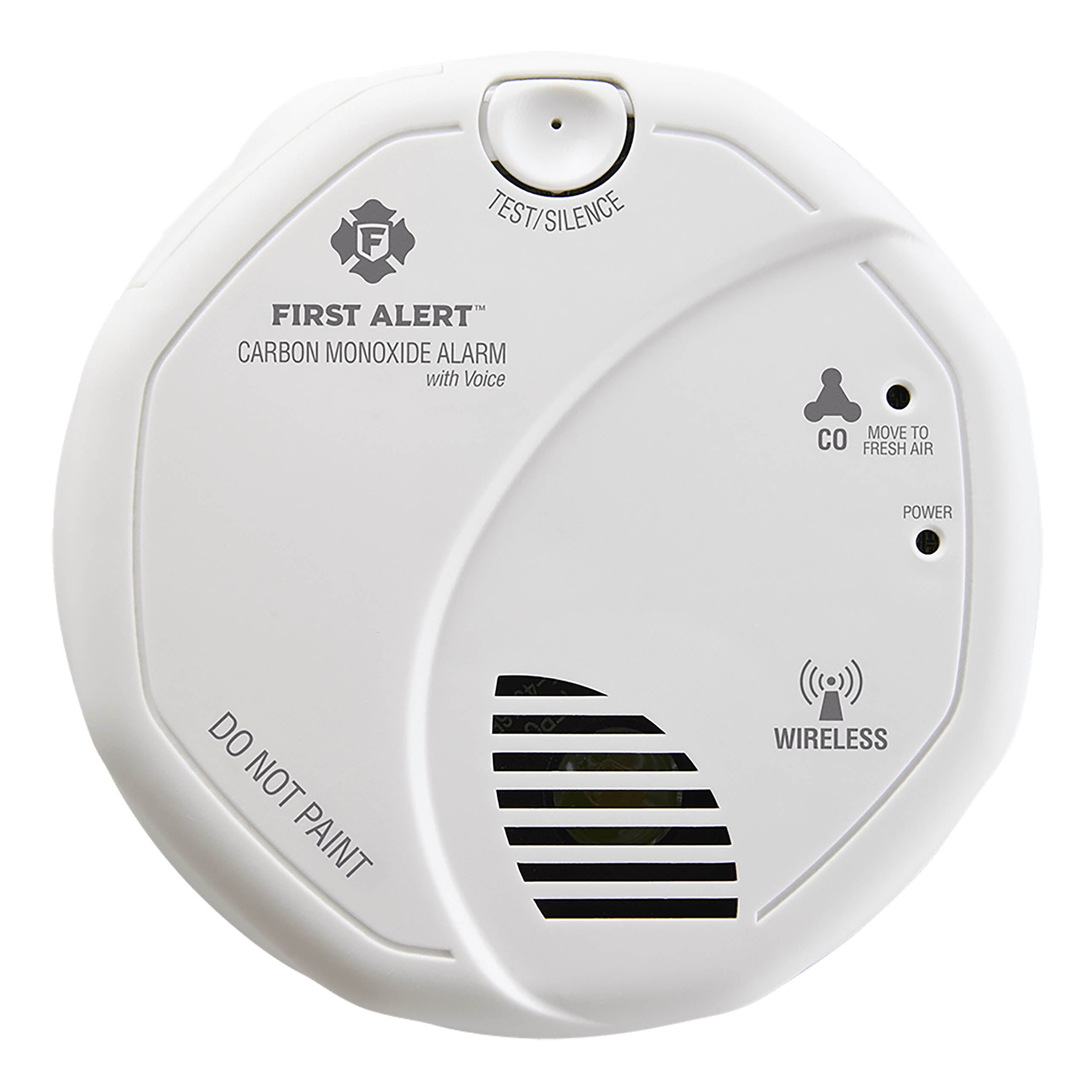 First Alert CO511B Wireless Interconnect Carbon Monoxide Alarm with Voice Alerts and Location