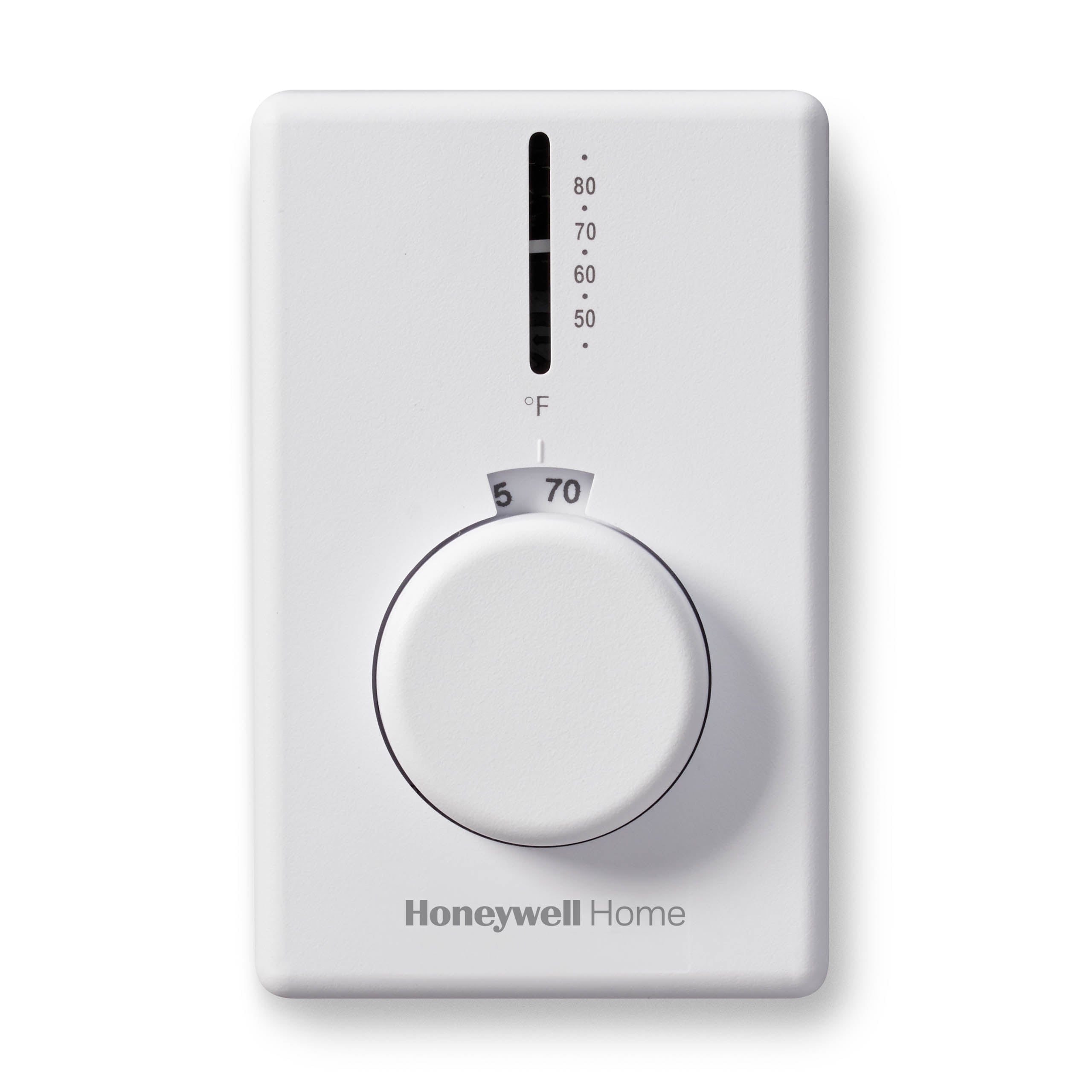 Resideo T4398B1003/U White Electric Heat DPST Switching Thermostat - Vertical Mount