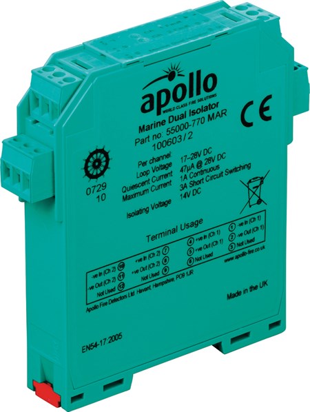Apollo 55000-770MAR XP95 Marine DINRail Isolator  Dual Channel SIL2