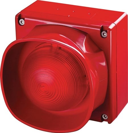Apollo 55000-296APO XP95 Open-Area Multi-Tone Sounder VID - Outdoor - Red Body (Red Flash)