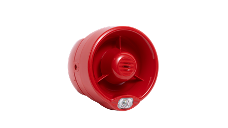 Apollo RW1500-220APO REACH Open-Area Sounder VAD Cat. W     Red Body (White Flash) (W-2.5-7)