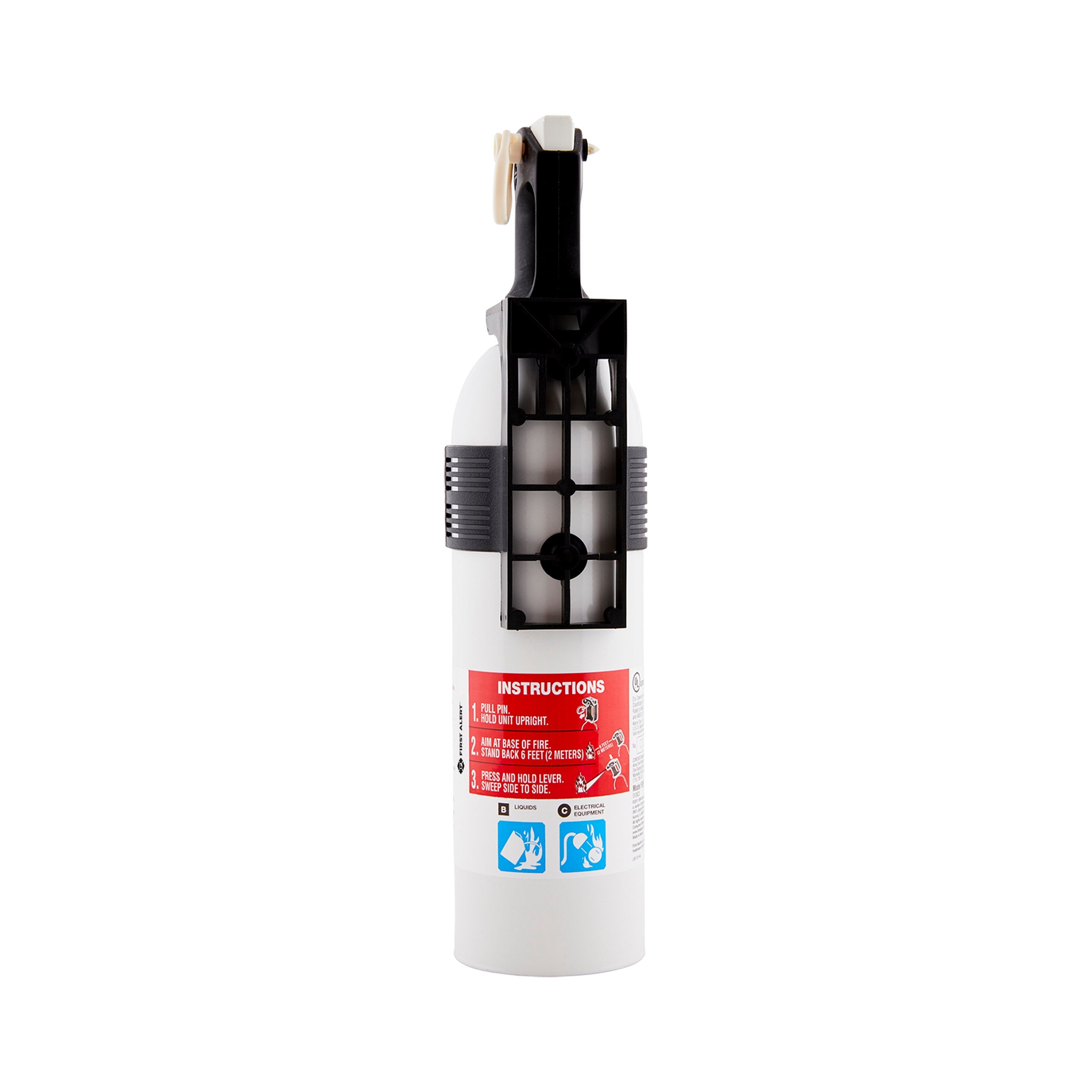 BRK Electronics FE5R Fire Extinguisher Non-Rechargeable 5-B:C 1.4 lb Dry Powder Red Mounting Bracket