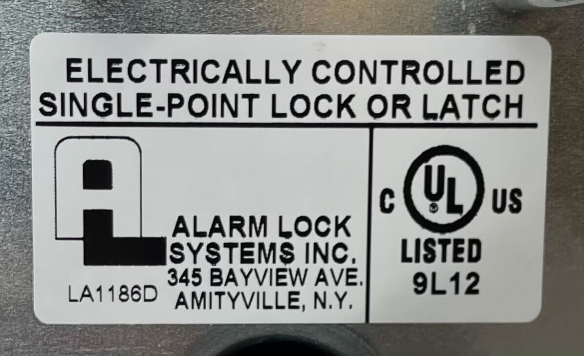 Alarm Lock DL2700/26D Trilogy T2 Standalone Push Button Cylindrical Lock