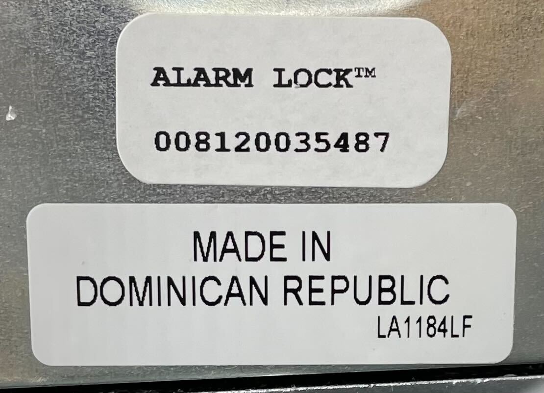 Alarm Lock DL2700/26D Trilogy T2 Standalone Push Button Cylindrical Lock