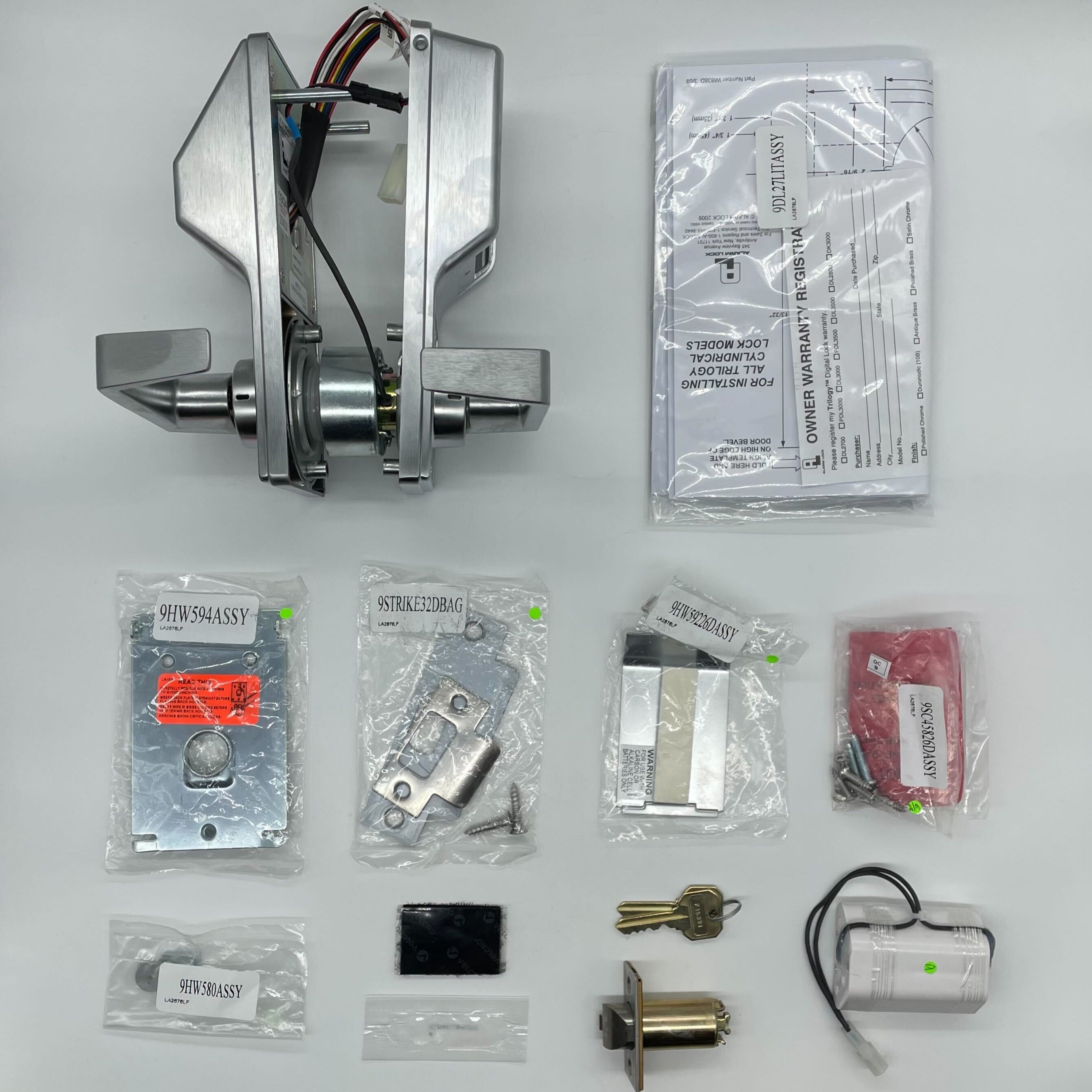 Alarm Lock DL2700/26D Trilogy T2 Standalone Push Button Cylindrical Lock