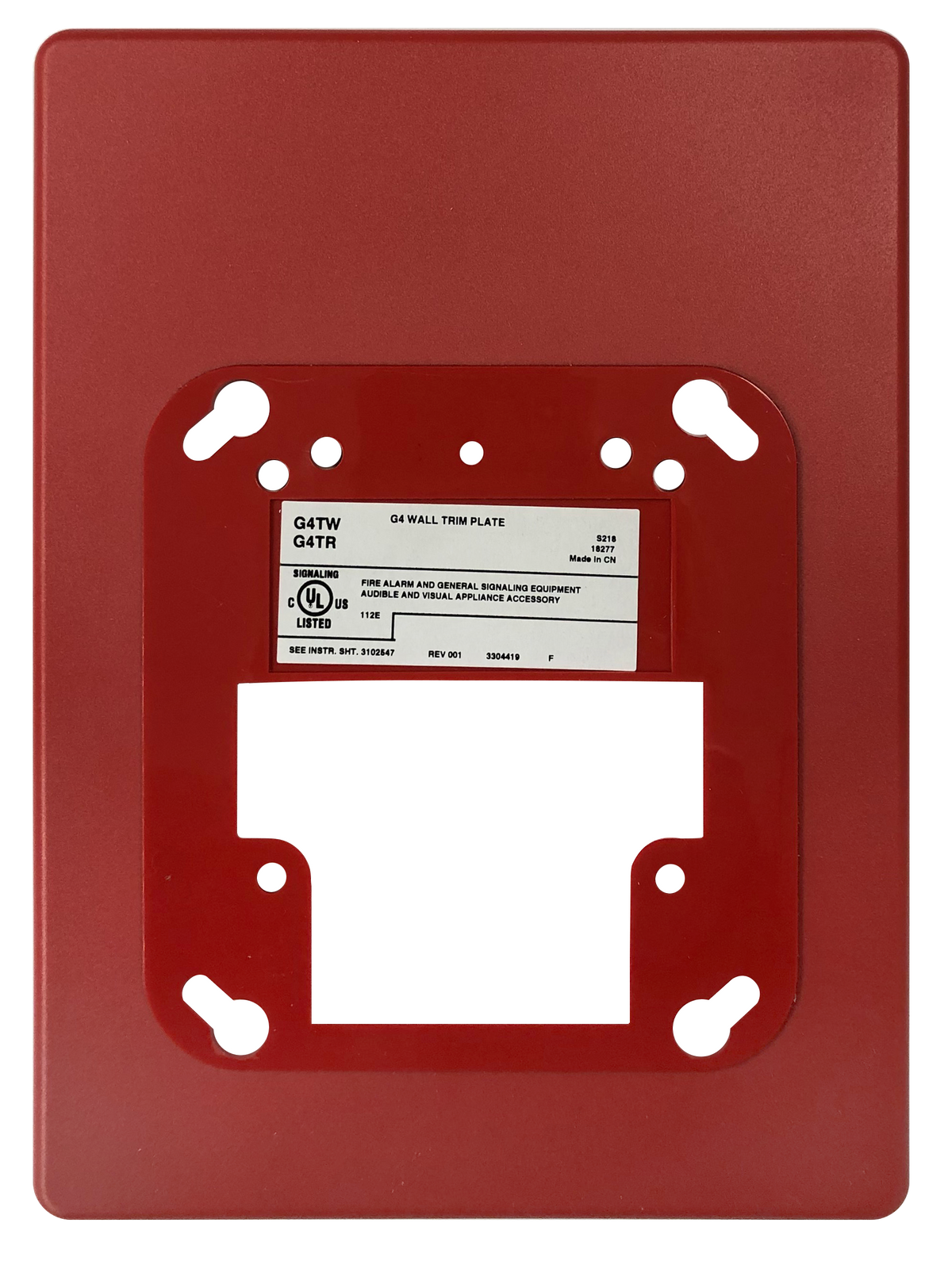 Edwards G4TR Genesis LED G4 Series Trim Plate, Red - image 2