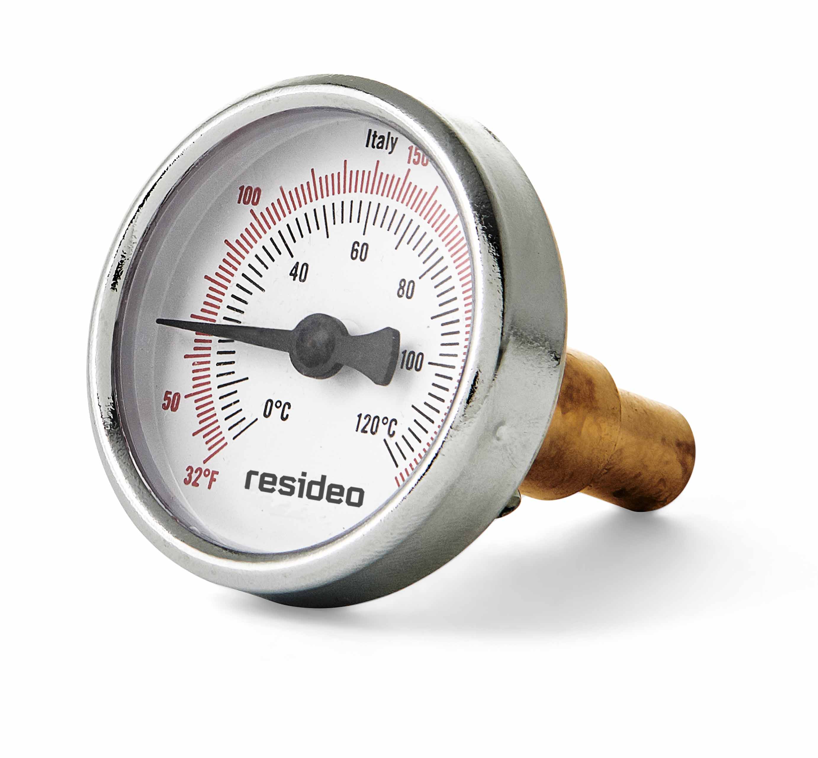 Resideo GS250/U 1/2" Sweat Connection Thermometers w/ 2-1/2" Dial Size, GS250