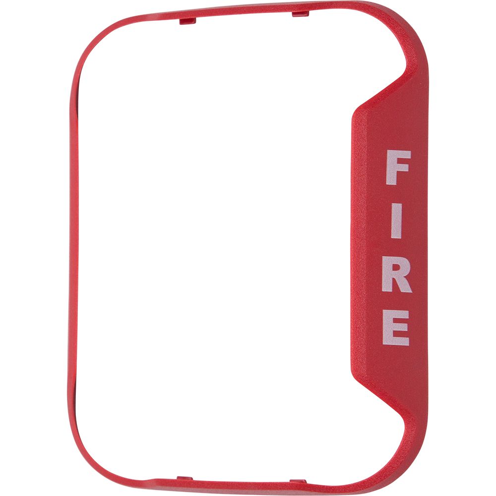 System Sensor BZR-F L-Series Wall Red Bezel Kit Fire 5PACK