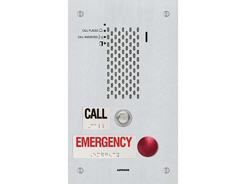 Aiphone IX-SSA-2RA Flush Mount, IP Emergency Call Station