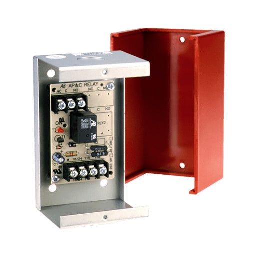 Fire-Lite MR-101/CR Potter MR-101/C/R Multi-Voltage Control Relay, 10A, SPDT, Position, Red Enclosur - image 1