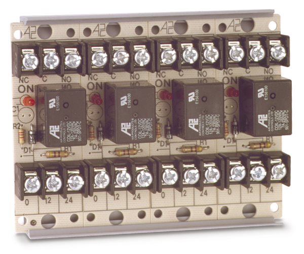 APC MR-704/T MR-700 Series 12VDC/ 24VDC Relays, SPDT, 4 Modules, Track Mount